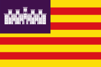 Bandera de la provincia de Illes Balears